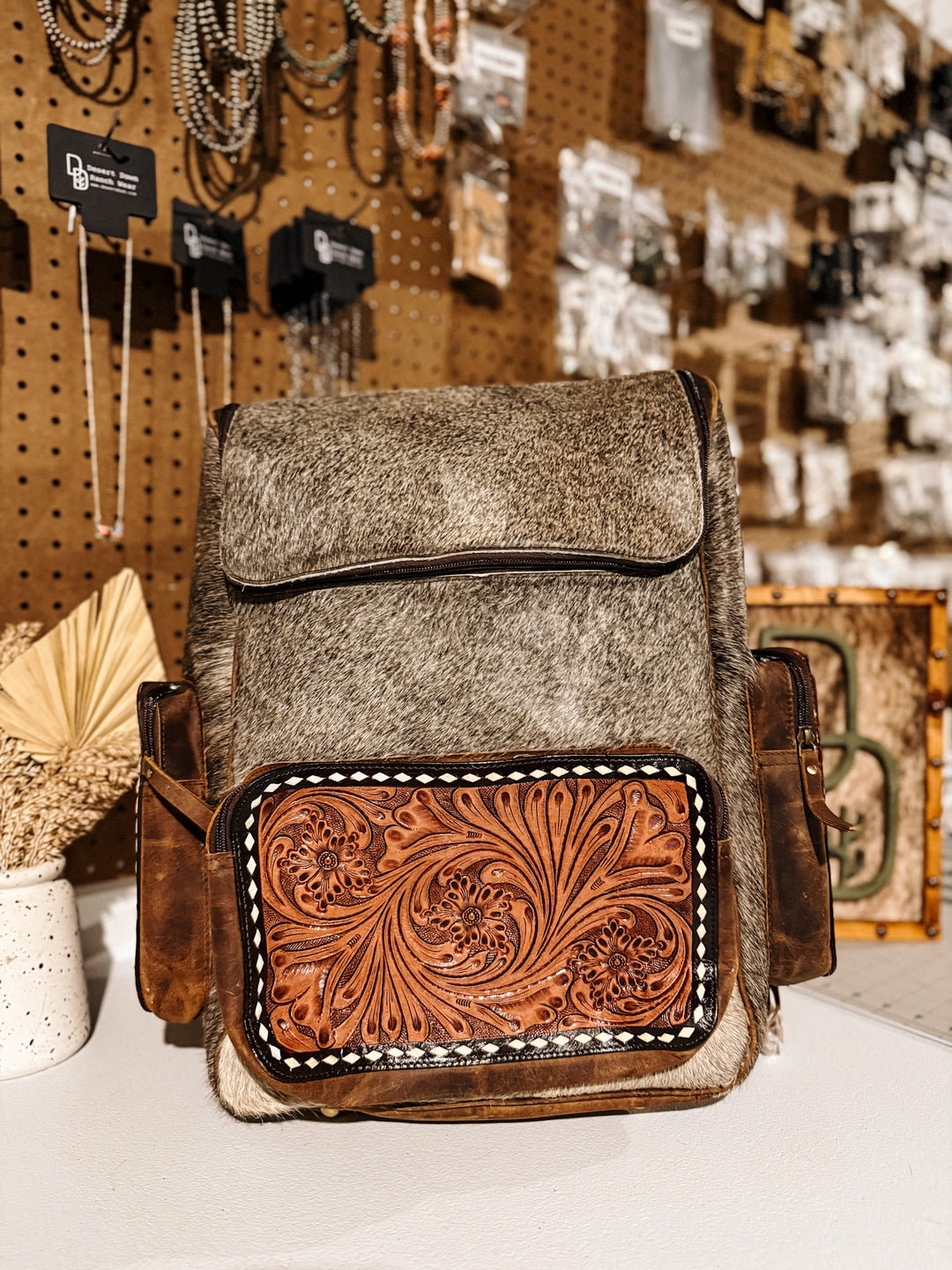 Evangeline Cowhide Backpack #24