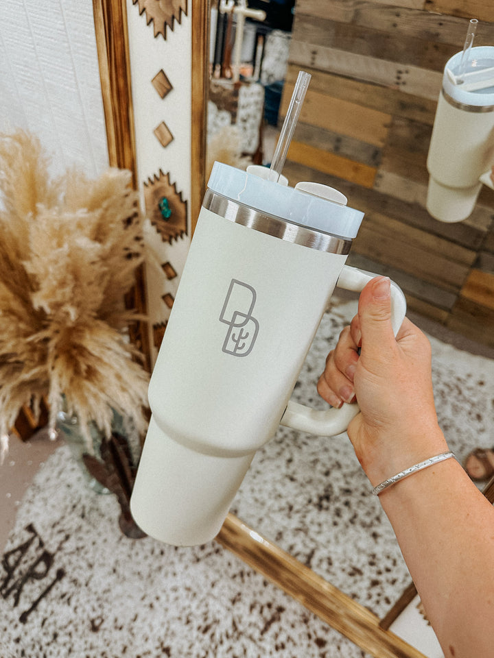 Desert Down Tumbler: Cream