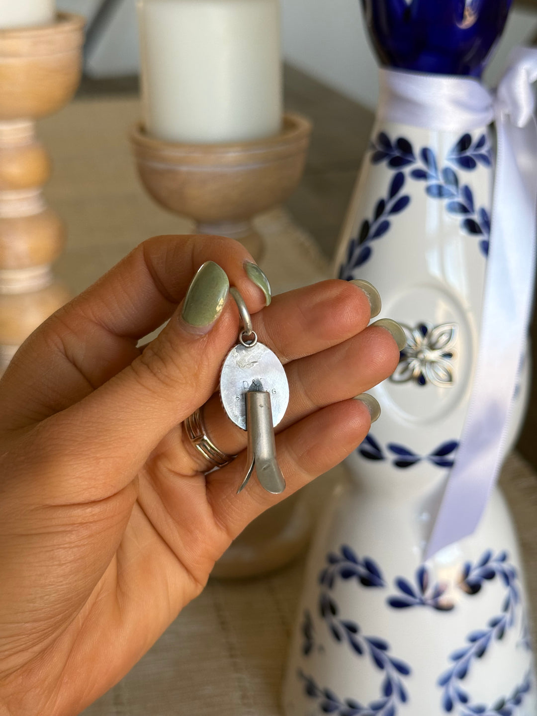 Kingman Squash Blossom Pendant #1