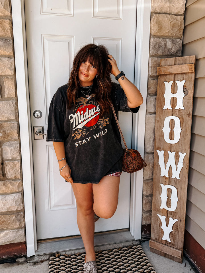 Midwest Stay Wild Oversized Tee
