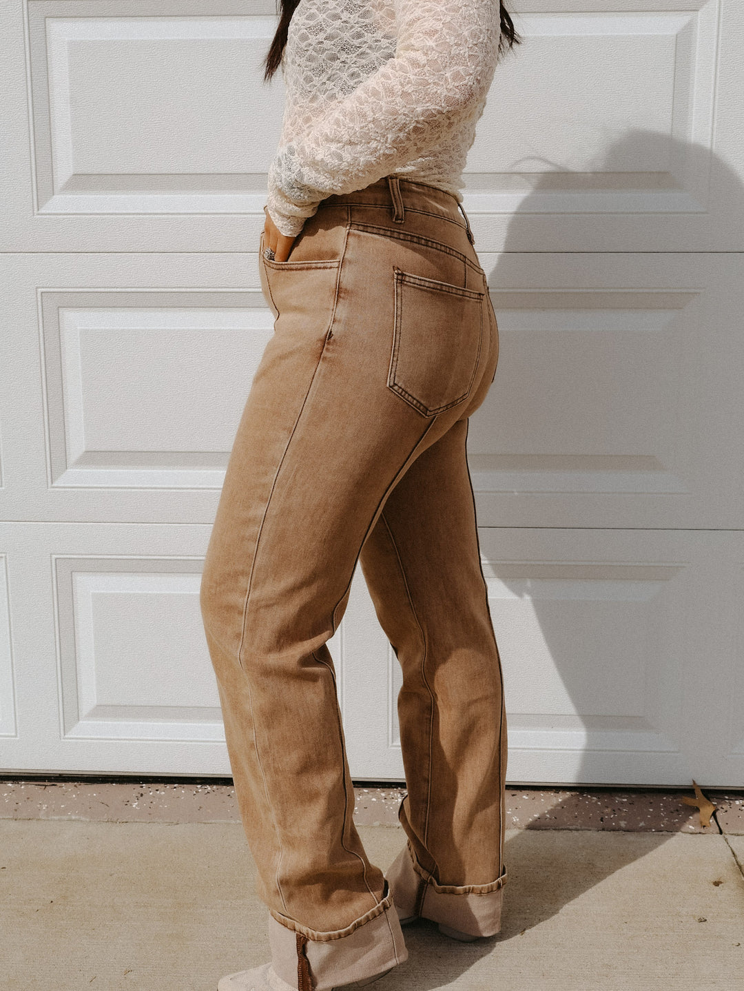 Buckskin Bae Front Seam Jean