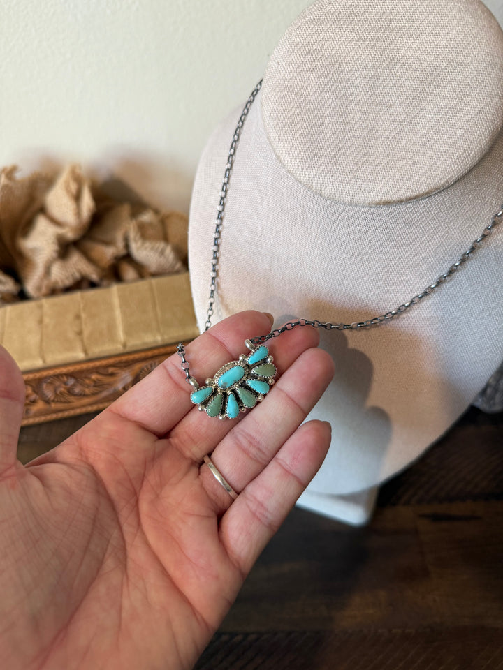 1/2 Moon Cluster Necklace