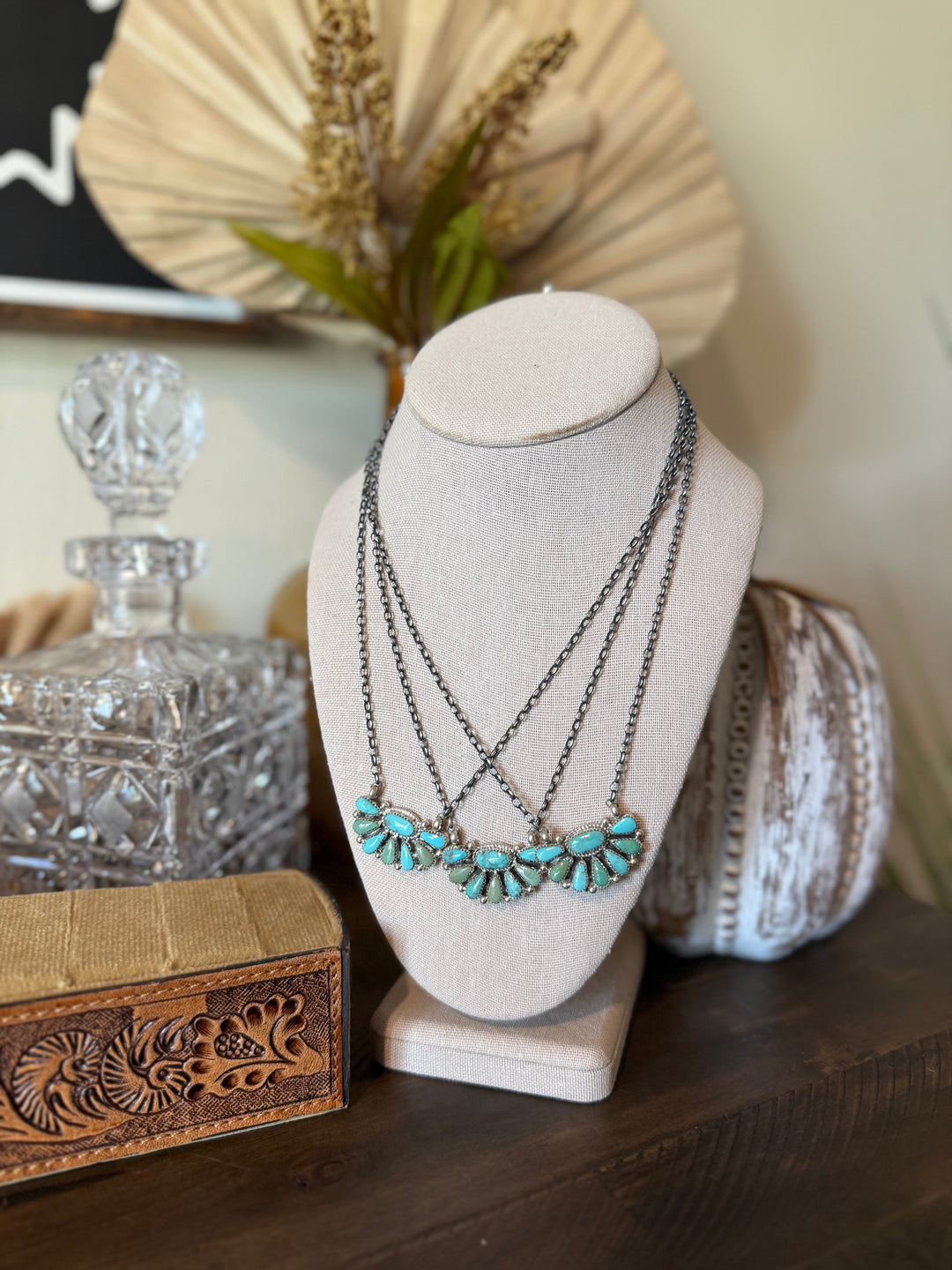 1/2 Moon Cluster Necklace