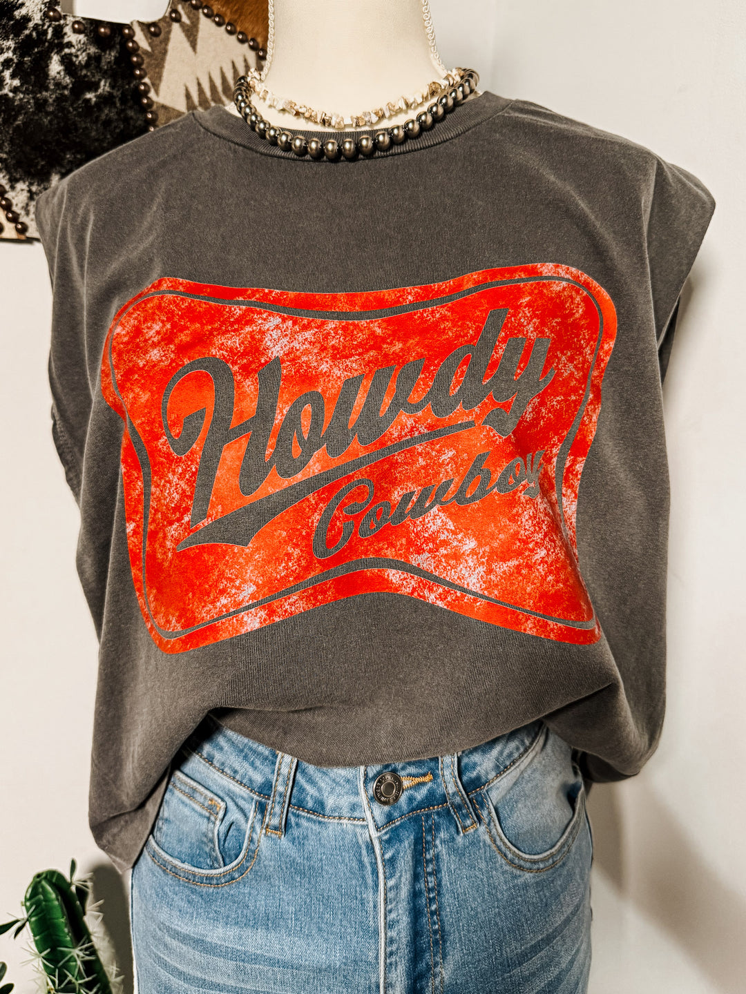 Howdy Cowboy Boyfriend Tank