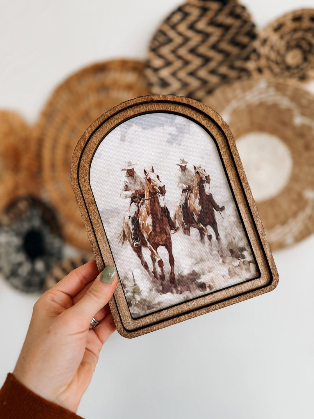 Cowboy Pair Arch Art