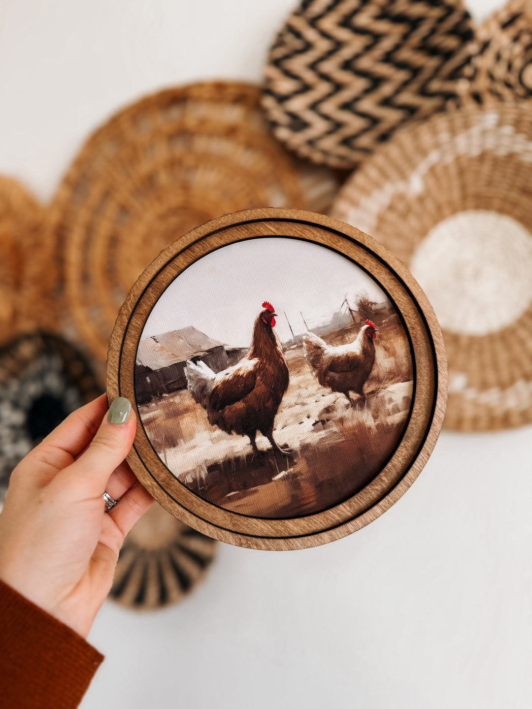 Chicken Circle Art
