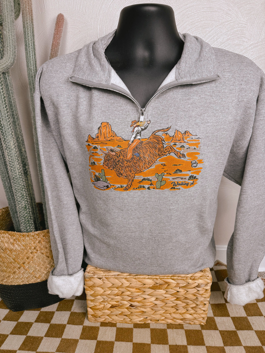 Buckin' Desert Highland 1/4 Zip