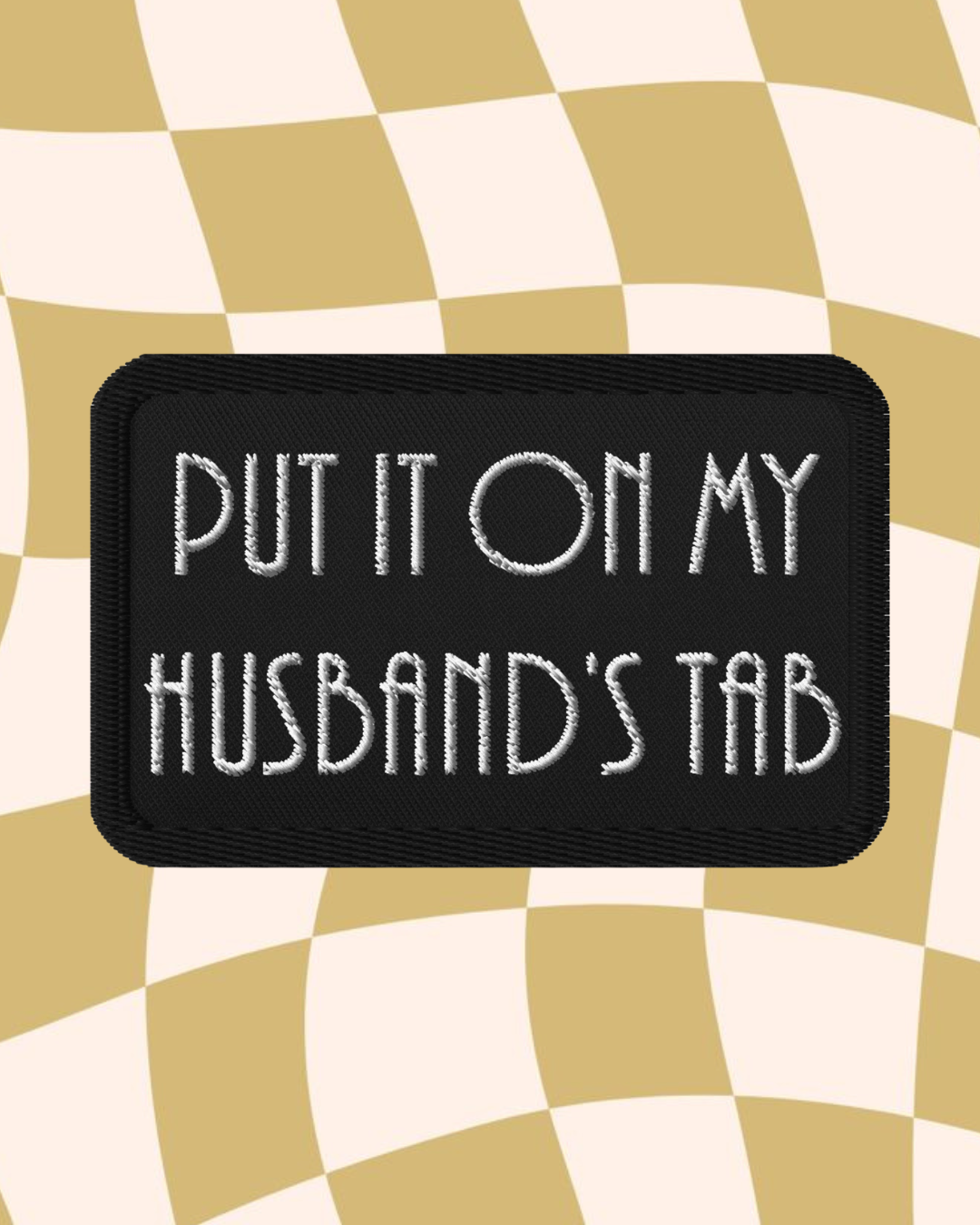 Husband's Tab Embroidered Patch