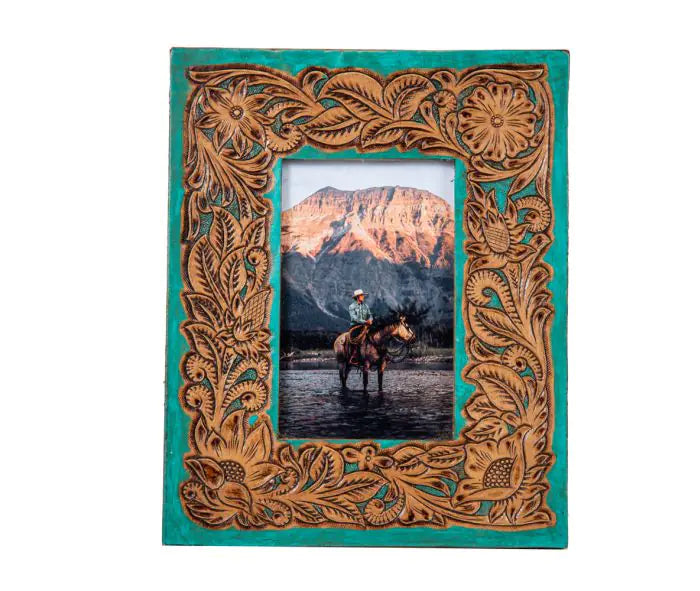 Turquoise Traditions Tooled Picture Frame