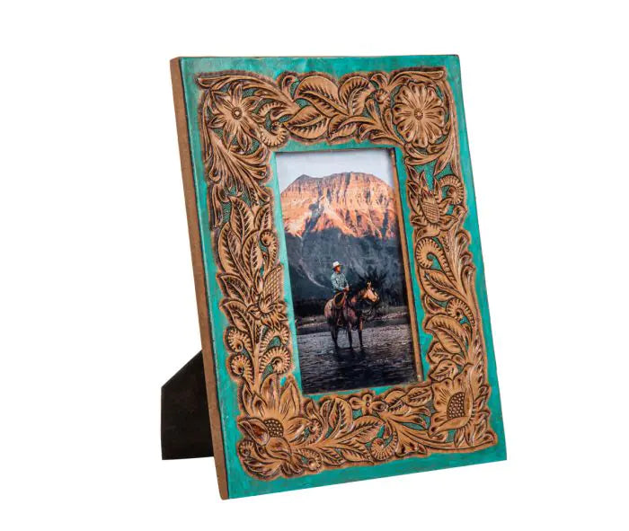 Turquoise Traditions Tooled Picture Frame