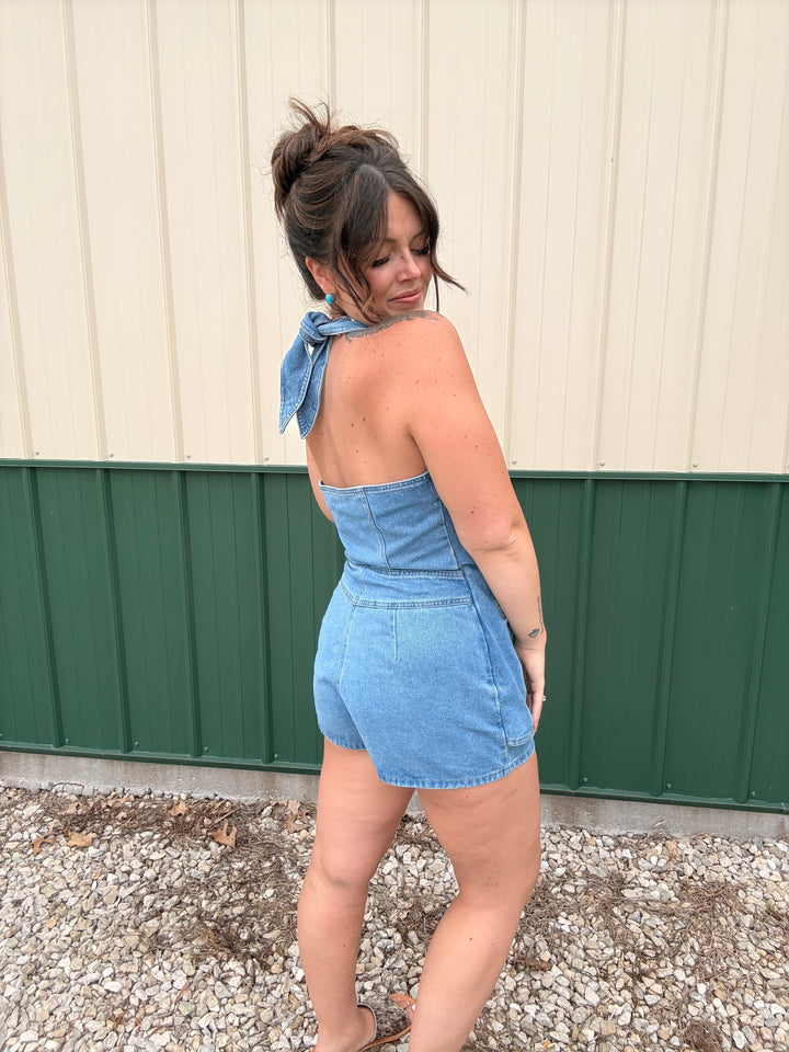 Delilah Denim Romper