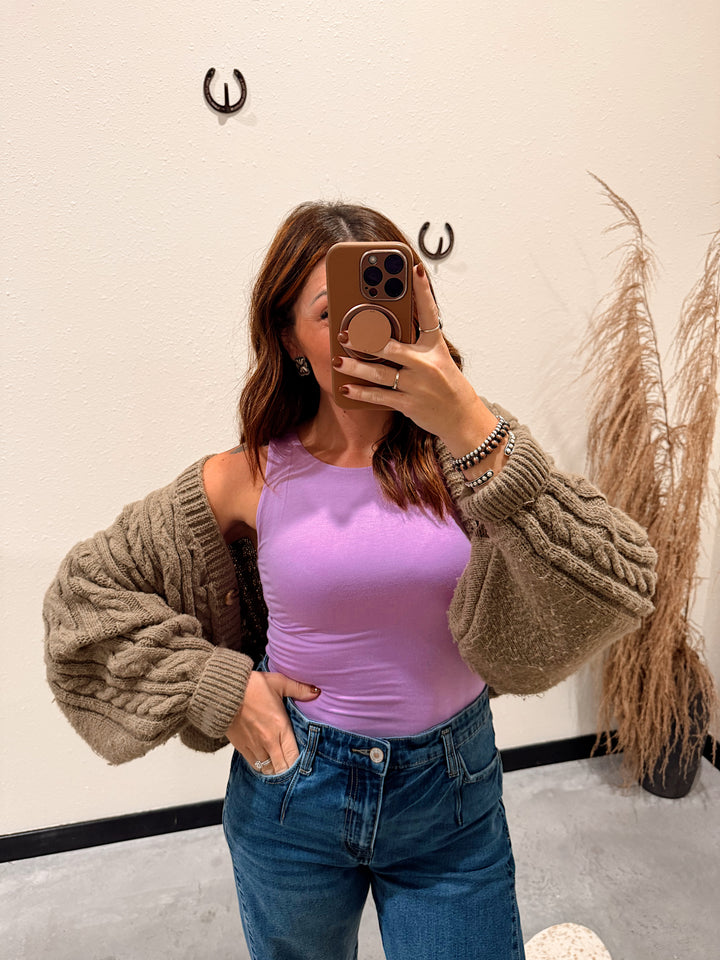 Core Smooth Tank: Bee Lavender