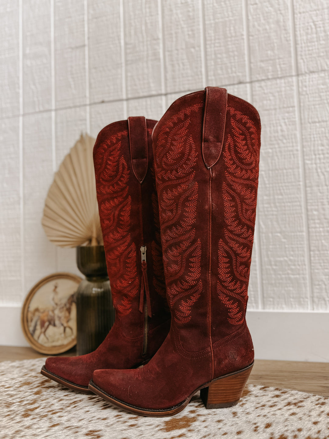 Ariat Laramie Boot: Burgundy