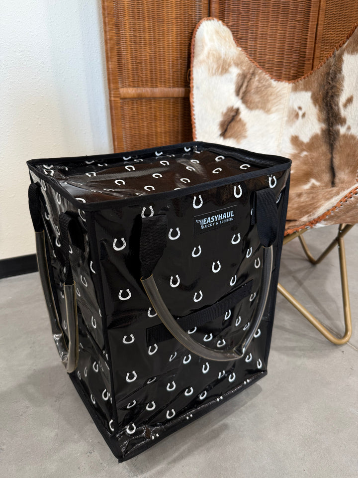 Horseshoe Haul Rolling Tote Bag (16x12x22)