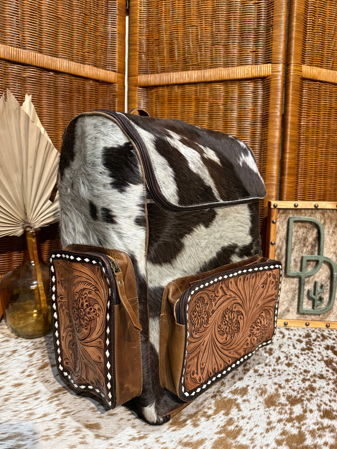 Evangeline Cowhide Backpack #57