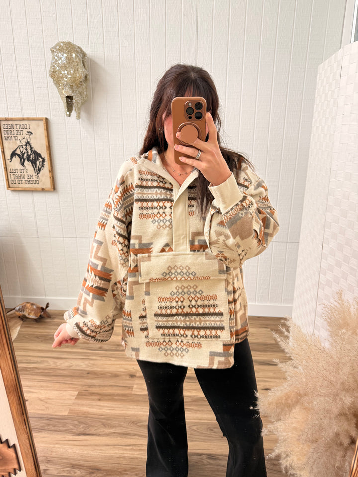 Aztec Pullover Sweatshirt