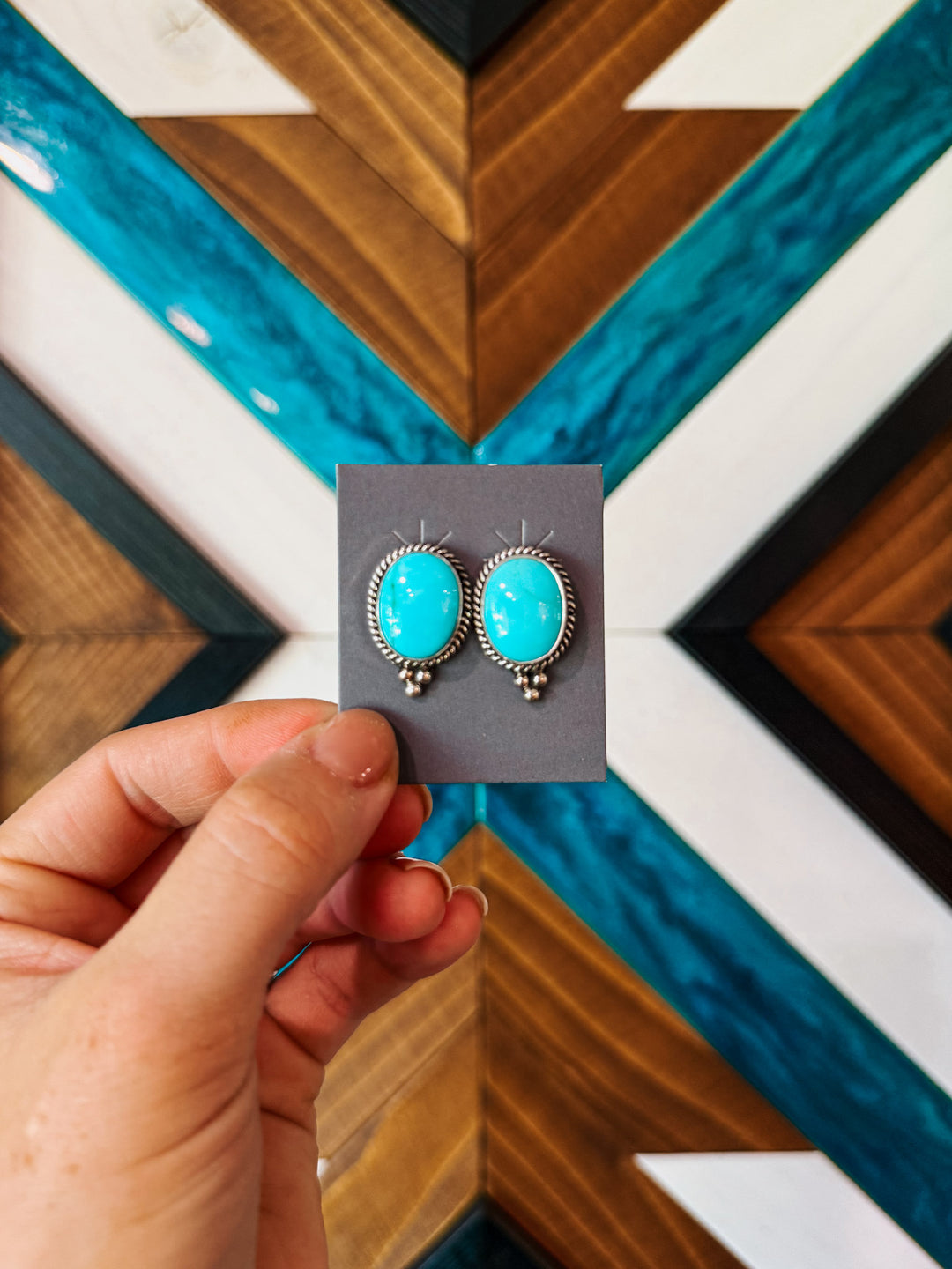Trish Largo Kingman Turquoise Earrings