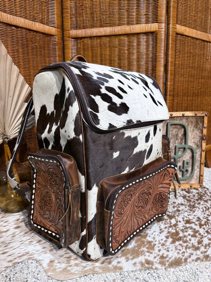 Evangeline Cowhide Backpack #97