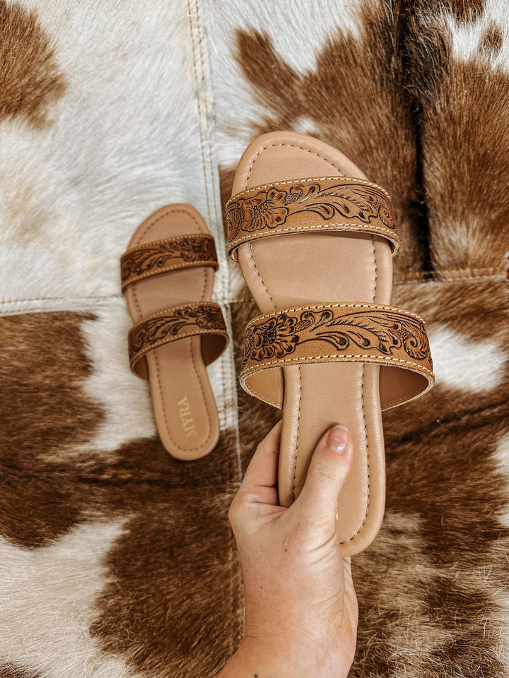 Terra Tooled Strap Sandals