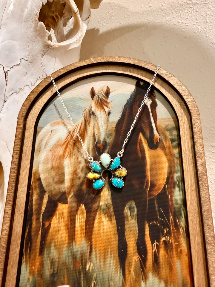 Dynasty Squash Turquoise Necklace