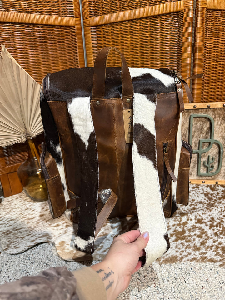 Evangeline Cowhide Backpack #95