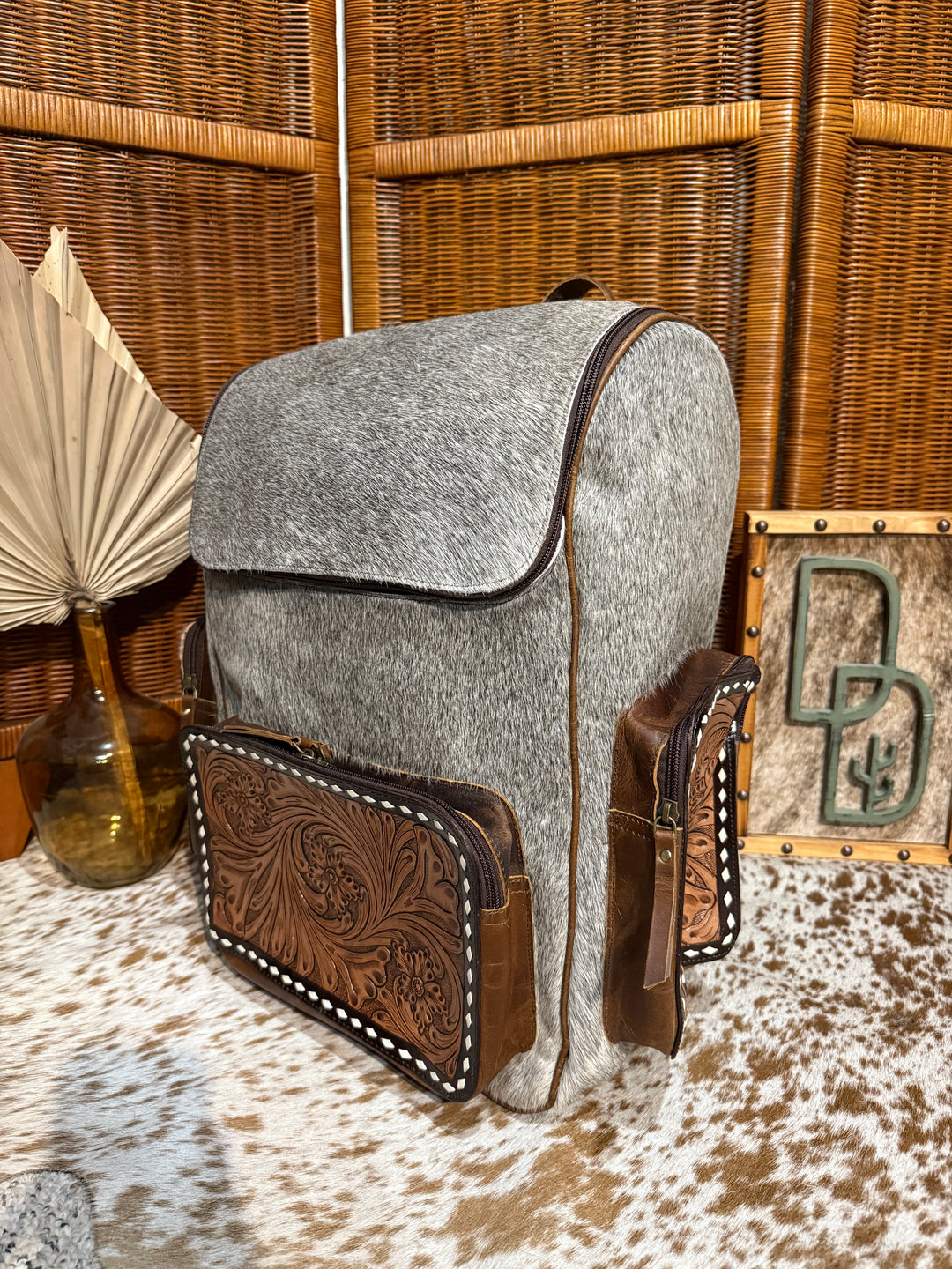 Evangeline Cowhide Backpack #59