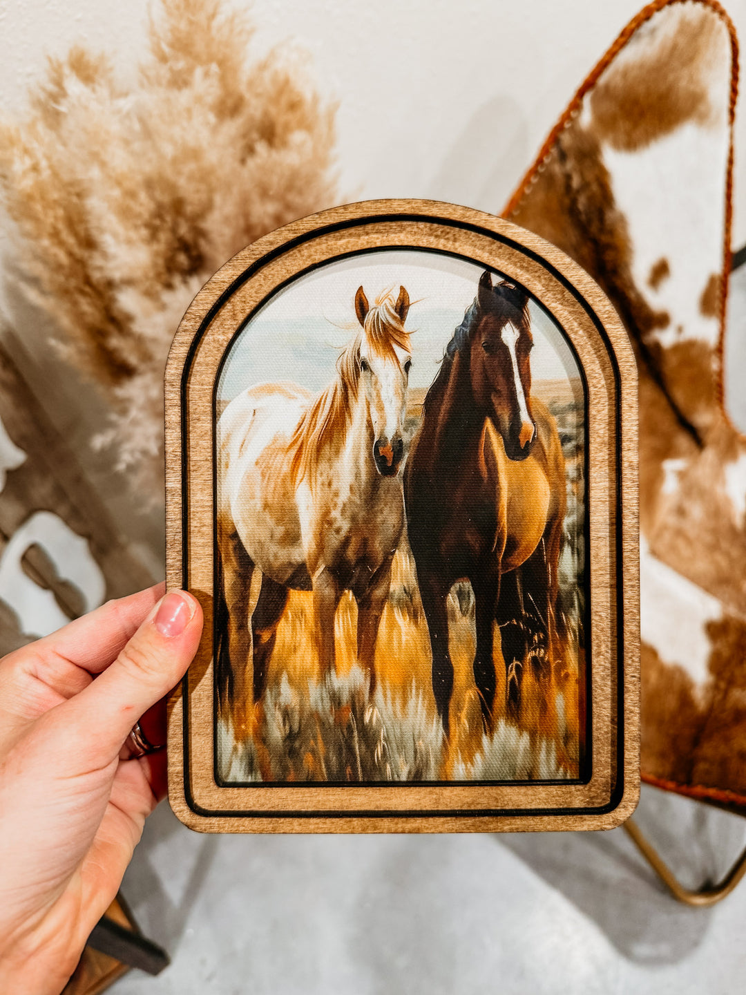 Sun Glazed Horses Arch Art