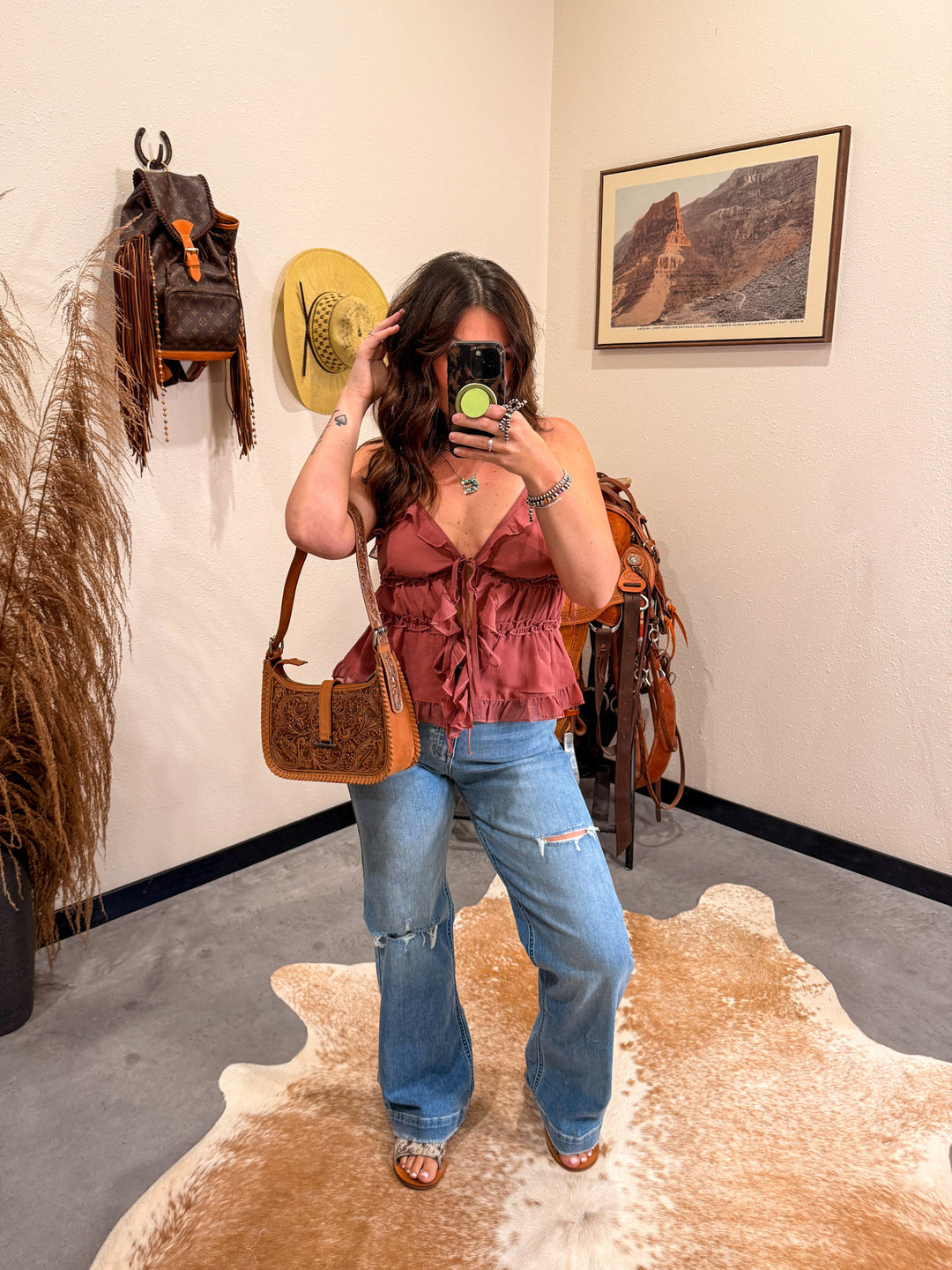 Loyal West Saddle Brown Purse