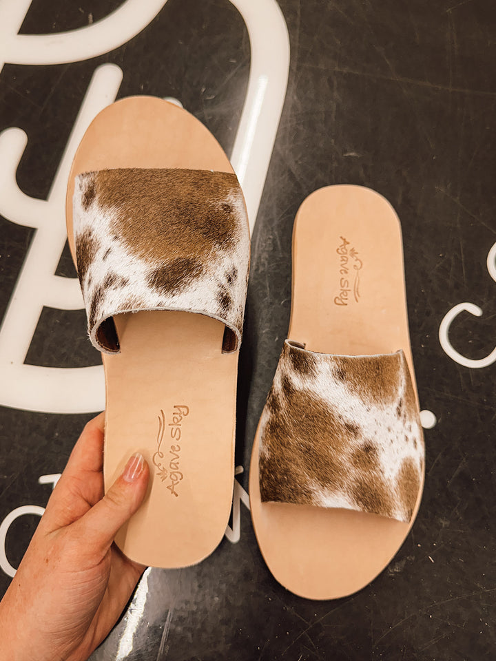 Agave Sky Cowhide Sandals 9 #3