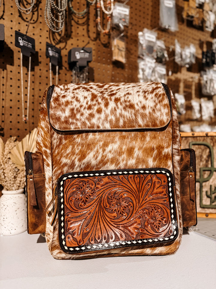 Evangeline Cowhide Backpack #49