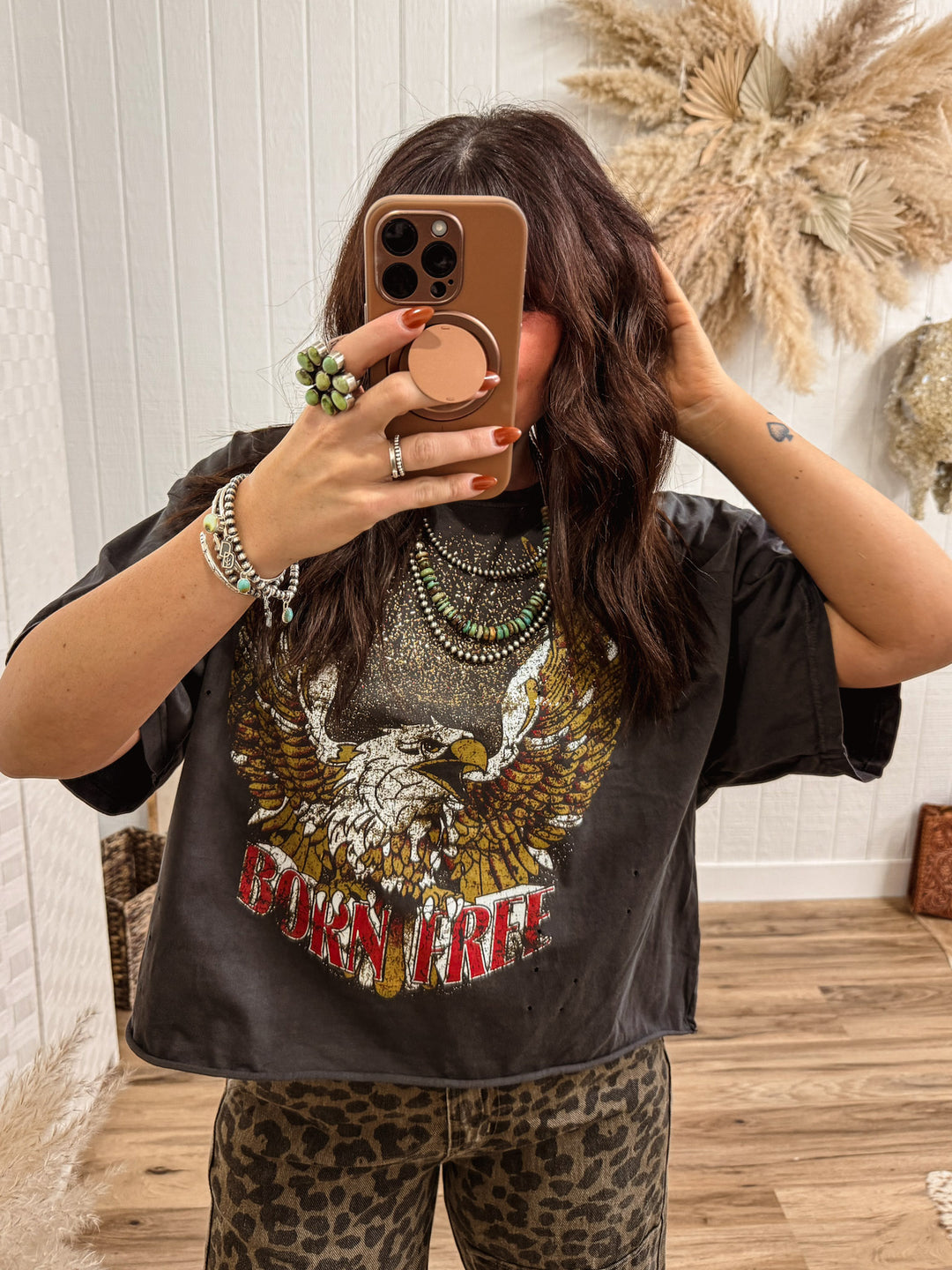 Born Free Oversized Cropped Tee