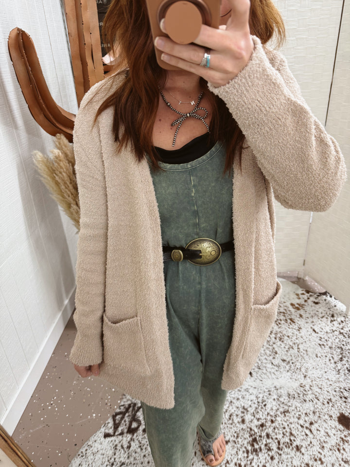 Comfort Cardigan: Oatmeal