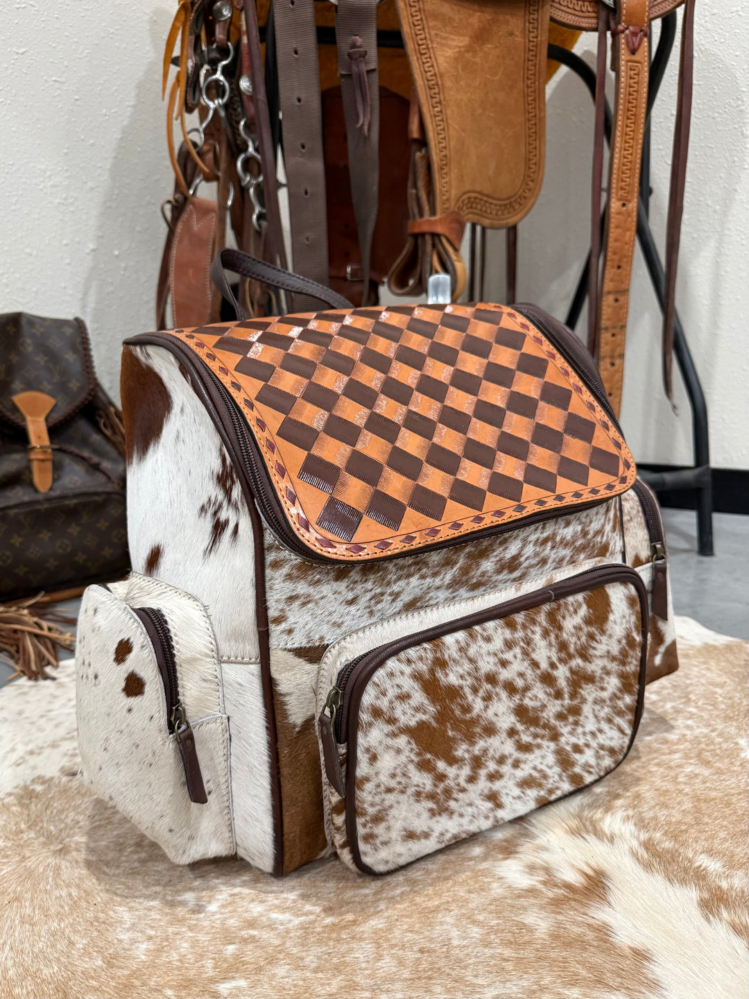Cowhide Backpack #2