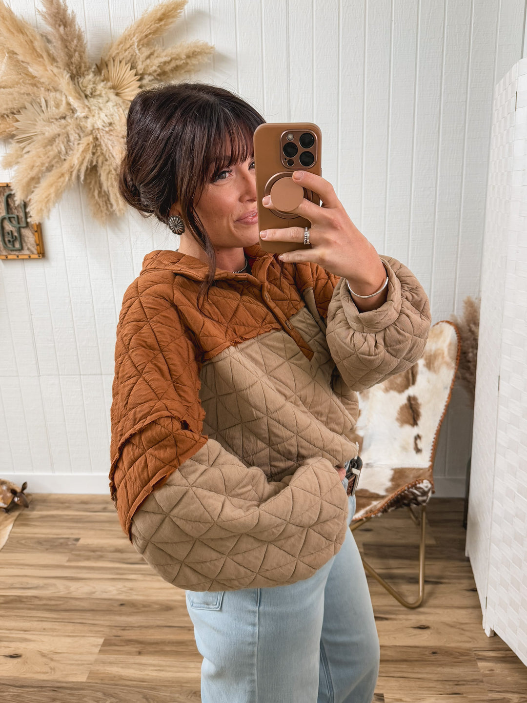 Old Bend Quilted Pullover