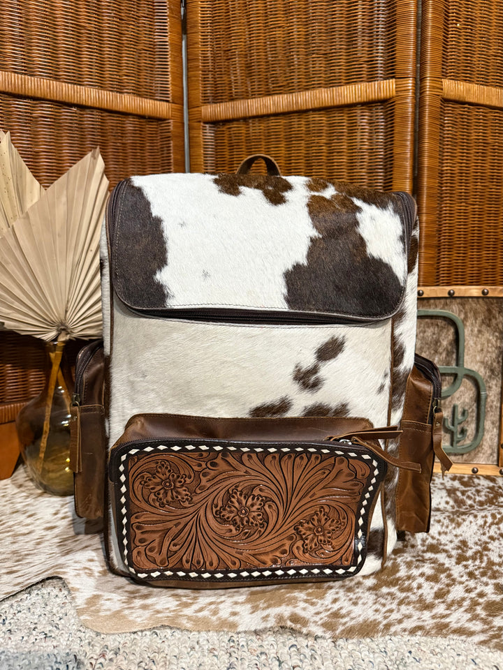 Evangeline Cowhide Backpack #68