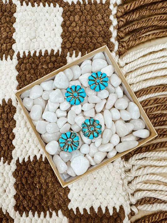 Liv's Turquoise Cluster Earrings