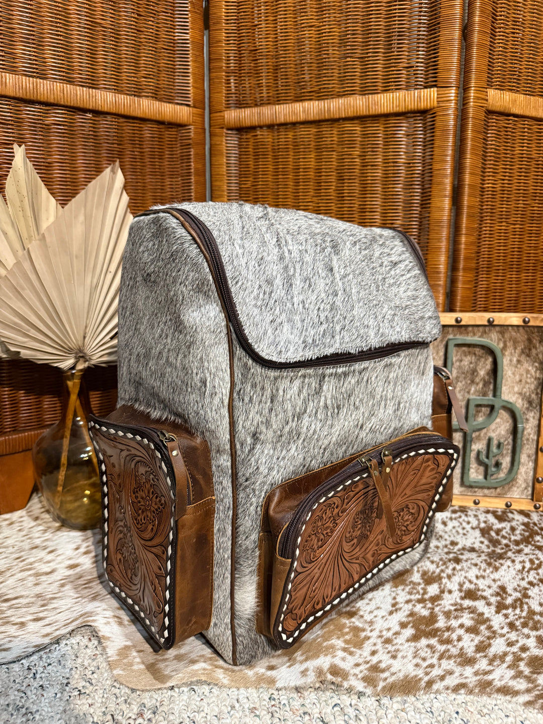 Evangeline Cowhide Backpack #72