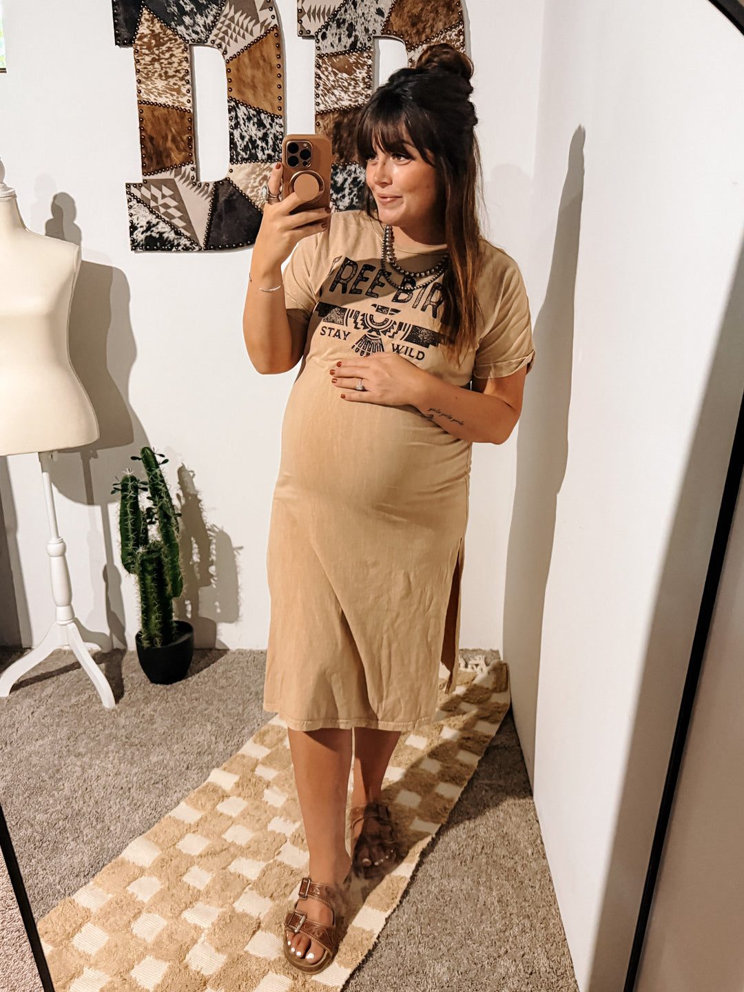 Free Bird Tee Shirt Dress