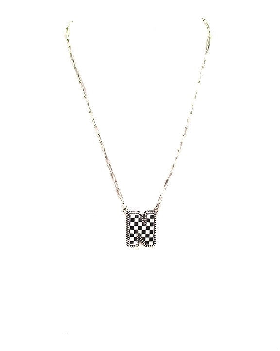 Checkered Bubble Necklace