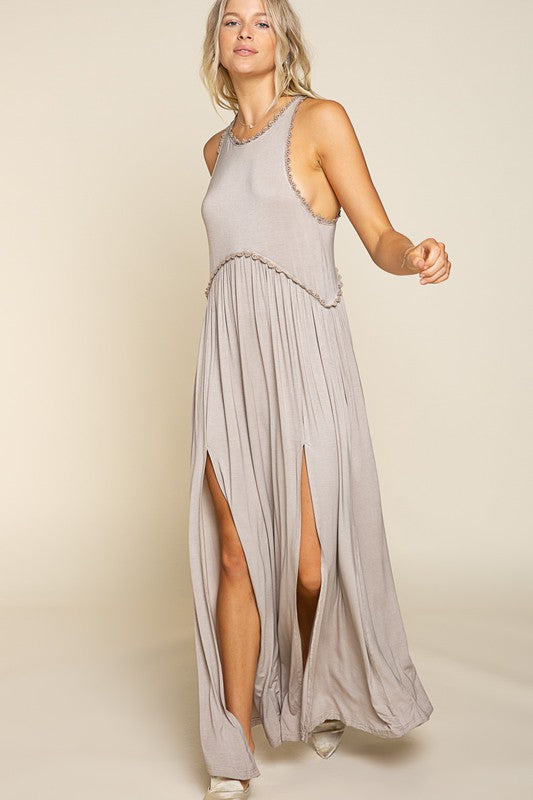 Stone Washed Maxi Dress