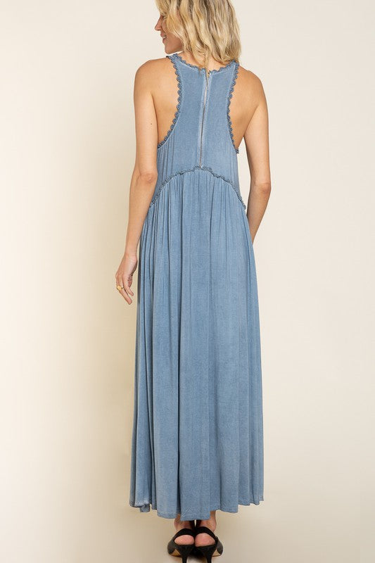 Stone Washed Maxi Dress