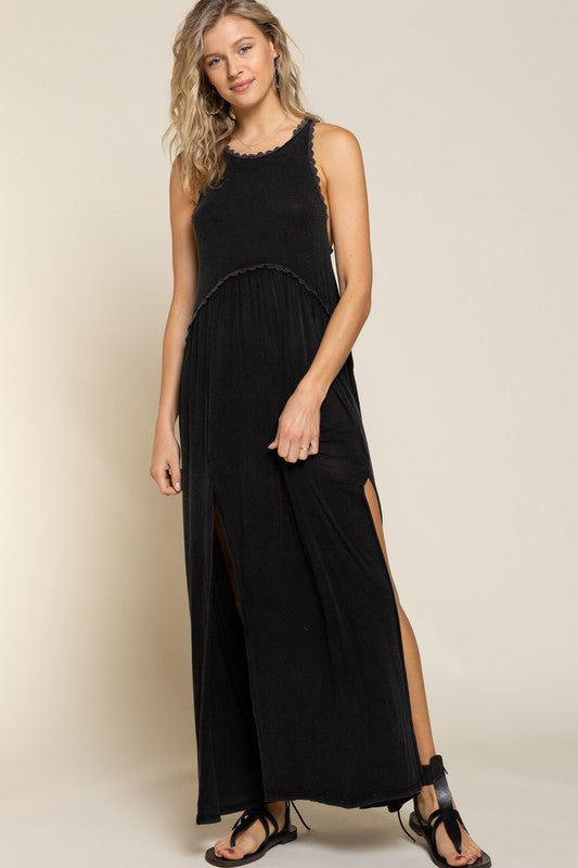 Stone Washed Maxi Dress