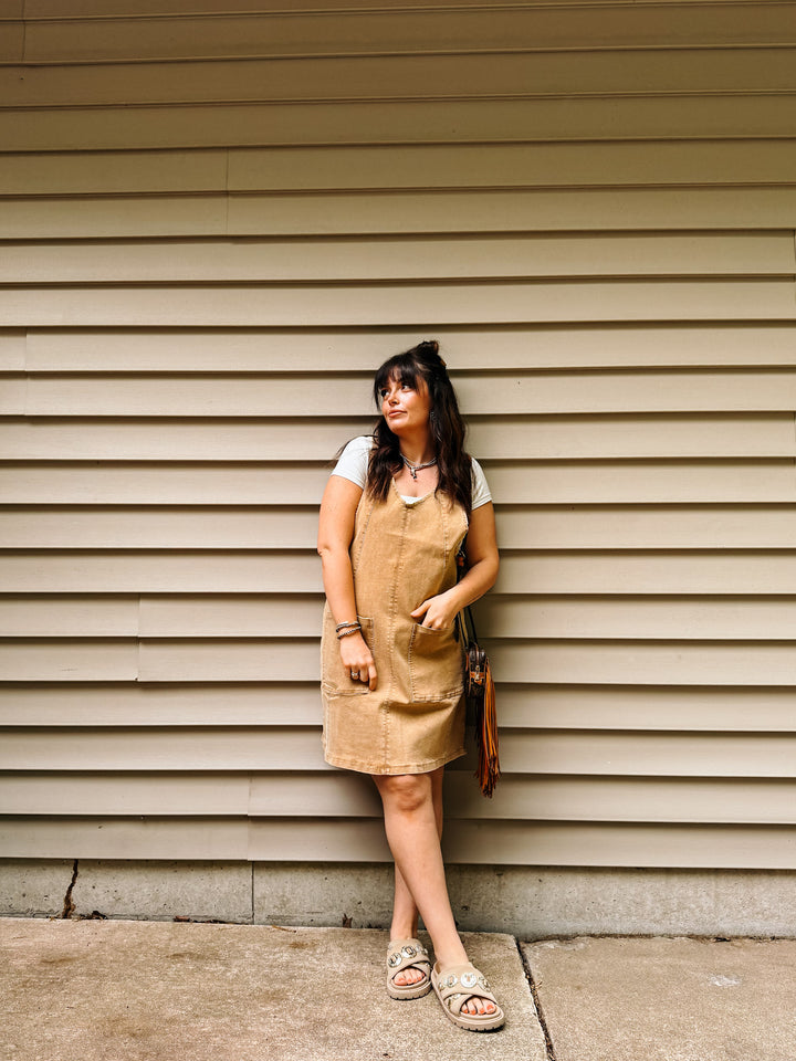 Denim Overall Dress