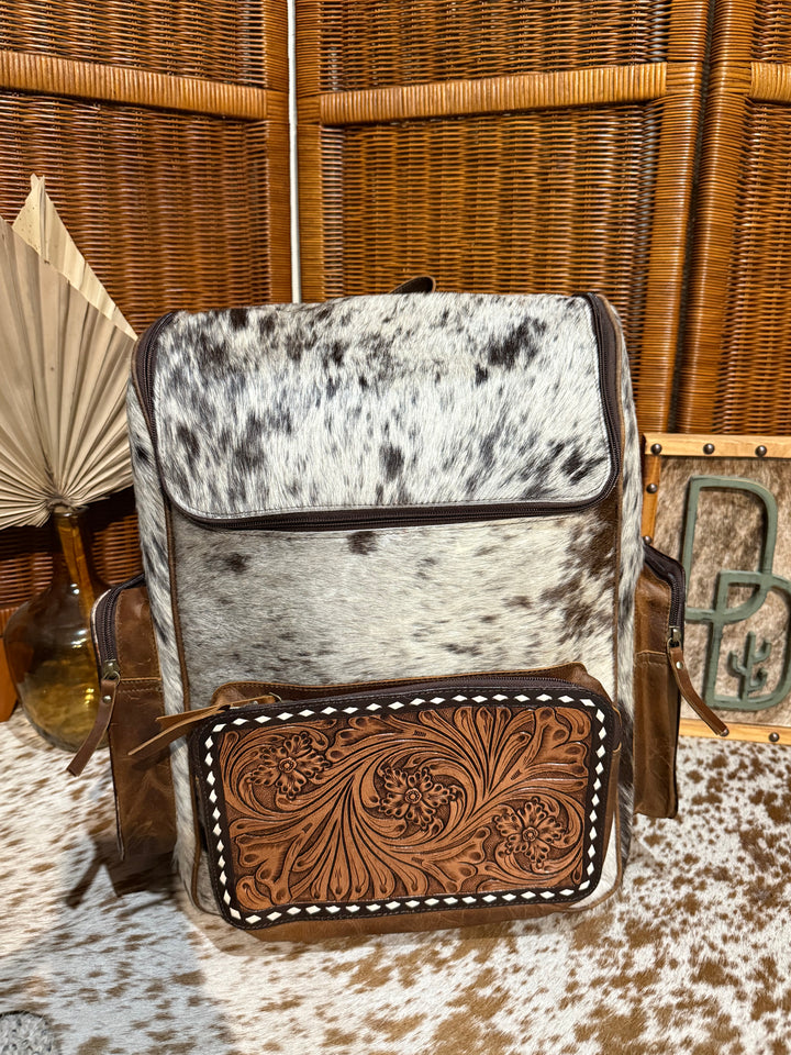 Evangeline Cowhide Backpack #66