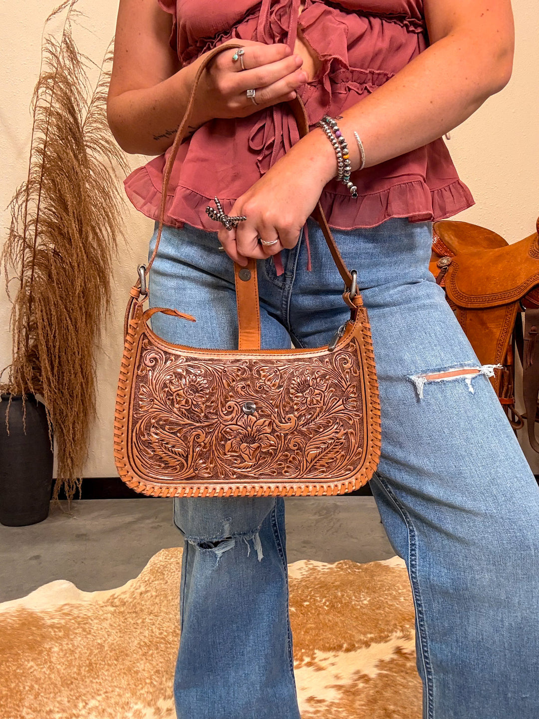Loyal West Saddle Brown Purse