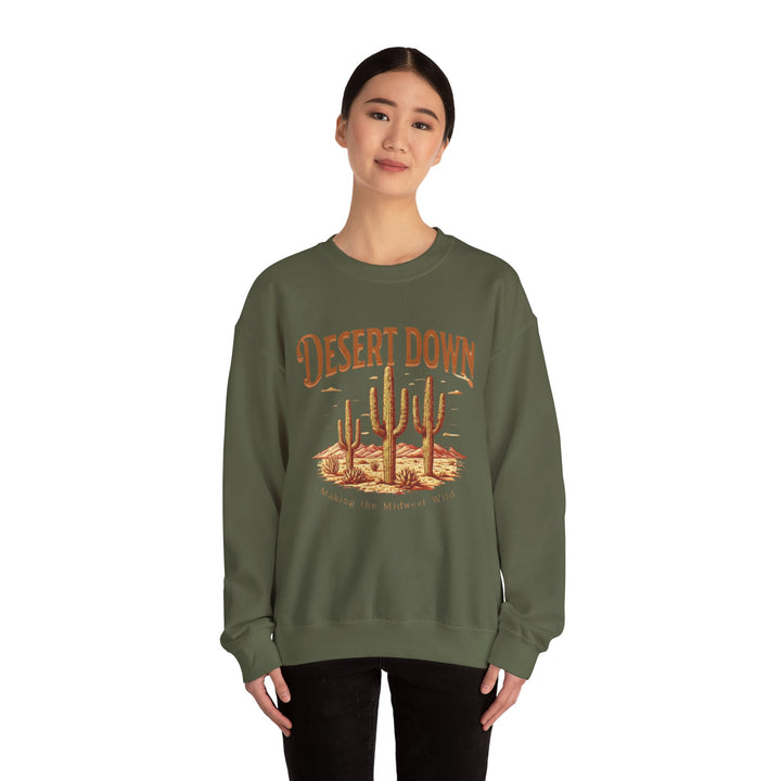 Desert Down Scene Crewneck Sweatshirt