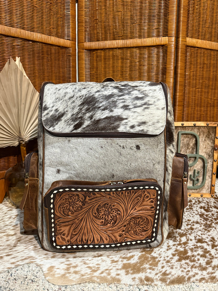 Evangeline Cowhide Backpack #64