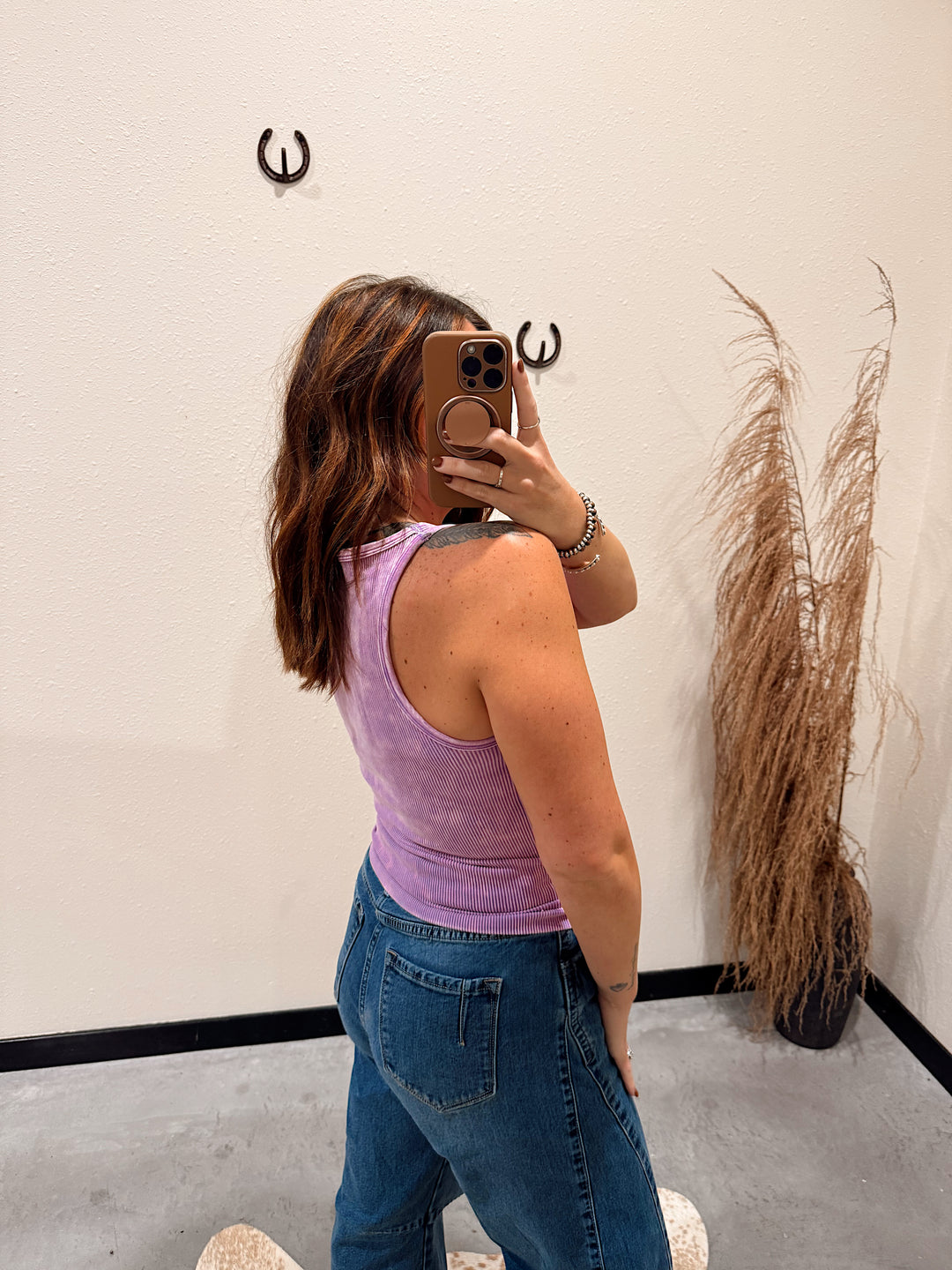 Core Button Tank: Be Violet