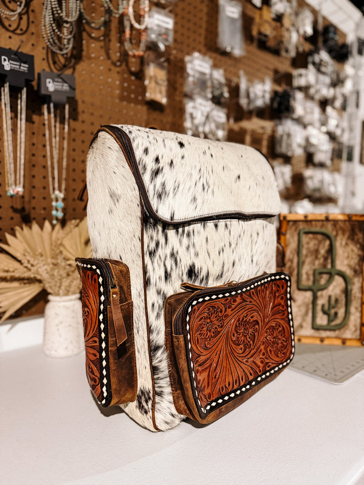 Evangeline Cowhide Backpack #20
