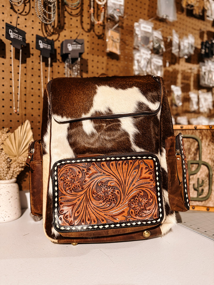 Evangeline Cowhide Backpack #45